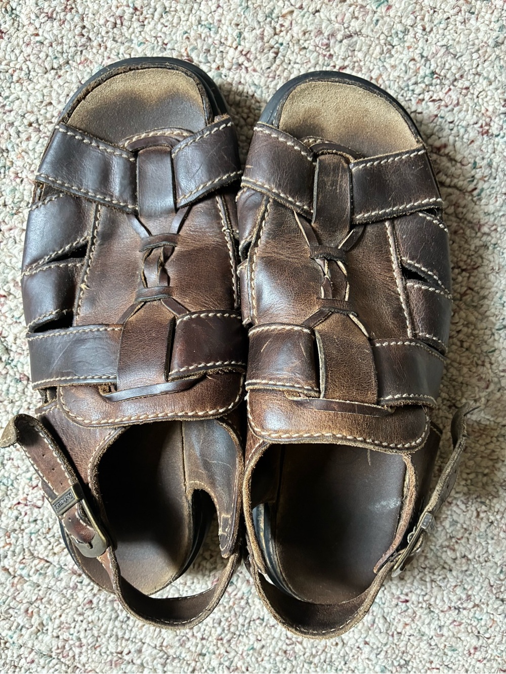 Dr. Martens Brown Leather Fisherman Sandals